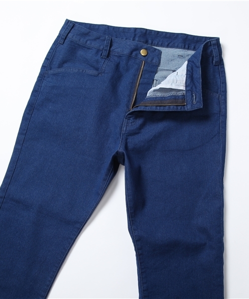 WEGO（ウィゴー）の「WEGO/サルエルスキニーデニムパンツ（デニムパンツ・メンズ・ブラック/ベージュ/ネイビー/グリーン/アイボリー/ターコイズブルー/ライトブラウン/ロイヤルブルー/ワイン・MEDIUM/LARGE/SMALL）」の10枚目の写真