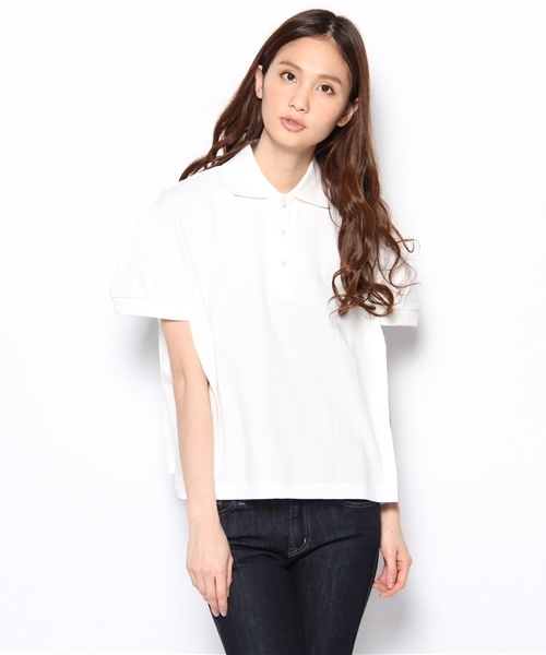 Ray BEAMS（レイビームス）の「△SWANLAKE×Ray BEAMS / 別注デザインポロ（ポロシャツ・レディース・ホワイト/ブラック・ONE SIZE）」の10枚目の写真