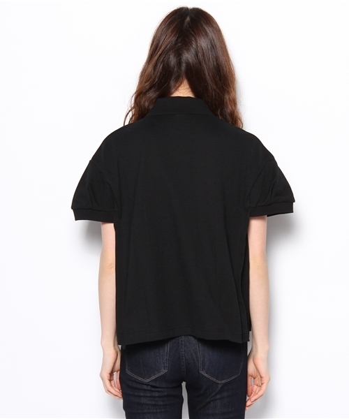 Ray BEAMS（レイビームス）の「△SWANLAKE×Ray BEAMS / 別注デザインポロ（ポロシャツ・レディース・ホワイト/ブラック・ONE SIZE）」の5枚目の写真