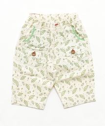 コットンリネンストレッチ七分丈パンツ