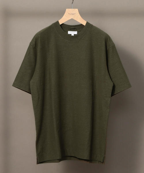 BEAUTY&YOUTH UNITED ARROWS（ビューティーアンドユースユナイテッドアローズ）の「BY ヘンプコットン Tシャツ（Tシャツ/カットソー・メンズ・ネイビー/ベージュ/ホワイト/ワイン/ライトブルー/ブラック/オリーブ・SMALL/X-LARGE/MEDIUM/LARGE）」の4枚目の写真