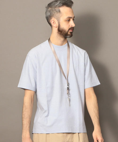 BEAUTY&YOUTH UNITED ARROWS（ビューティーアンドユースユナイテッドアローズ）の「BY ヘンプコットン Tシャツ（Tシャツ/カットソー・メンズ・ネイビー/ベージュ/ホワイト/ワイン/ライトブルー/ブラック/オリーブ・SMALL/X-LARGE/MEDIUM/LARGE）」の18枚目の写真