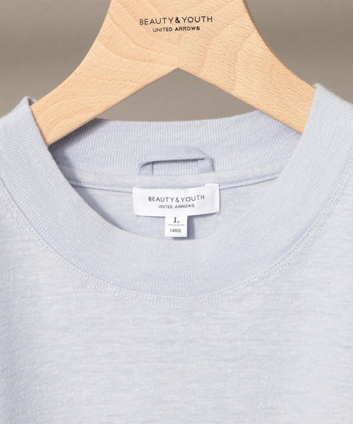 BEAUTY&YOUTH UNITED ARROWS（ビューティーアンドユースユナイテッドアローズ）の「BY ヘンプコットン Tシャツ（Tシャツ/カットソー・メンズ・ネイビー/ベージュ/ホワイト/ワイン/ライトブルー/ブラック/オリーブ・SMALL/X-LARGE/MEDIUM/LARGE）」の15枚目の写真