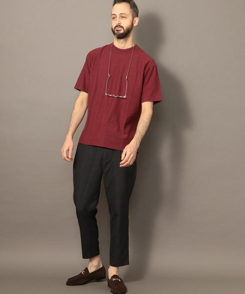 BEAUTY&YOUTH UNITED ARROWS（ビューティーアンドユースユナイテッドアローズ）の「BY ヘンプコットン Tシャツ（Tシャツ/カットソー・メンズ・ネイビー/ベージュ/ホワイト/ワイン/ライトブルー/ブラック/オリーブ・SMALL/X-LARGE/MEDIUM/LARGE）」の9枚目の写真