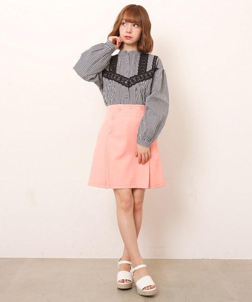 RAY CASSIN（レイカズン）の「レース切替ブラウス（シャツ/ブラウス・レディース・ブラック/オフホワイト/A・FREE）」の12枚目の写真