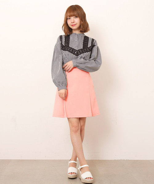 RAY CASSIN（レイカズン）の「レース切替ブラウス（シャツ/ブラウス・レディース・ブラック/オフホワイト/A・FREE）」の8枚目の写真