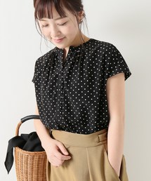 La TOTALITE | ドットプチタックフレンチシャツ【手洗い可能】◆(シャツ/ブラウス)