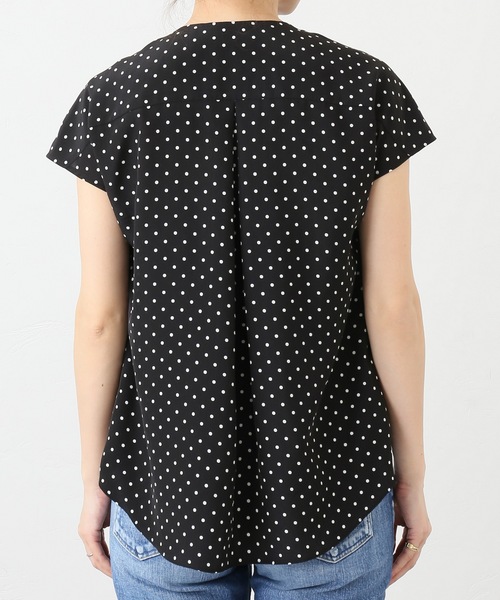 La TOTALITE（ラトータリテ）の「ドットプチタックフレンチシャツ【手洗い可能】◆（シャツ/ブラウス・レディース・ホワイト/ブラック・FREE）」の18枚目の写真