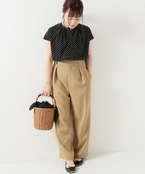 La TOTALITE（ラトータリテ）の「ドットプチタックフレンチシャツ【手洗い可能】◆（シャツ/ブラウス・レディース・ホワイト/ブラック・FREE）」の19枚目の写真