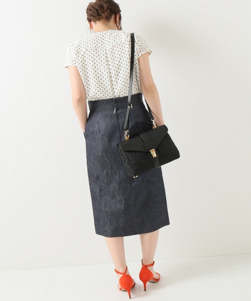 La TOTALITE（ラトータリテ）の「ドットプチタックフレンチシャツ【手洗い可能】◆（シャツ/ブラウス・レディース・ホワイト/ブラック・FREE）」の10枚目の写真