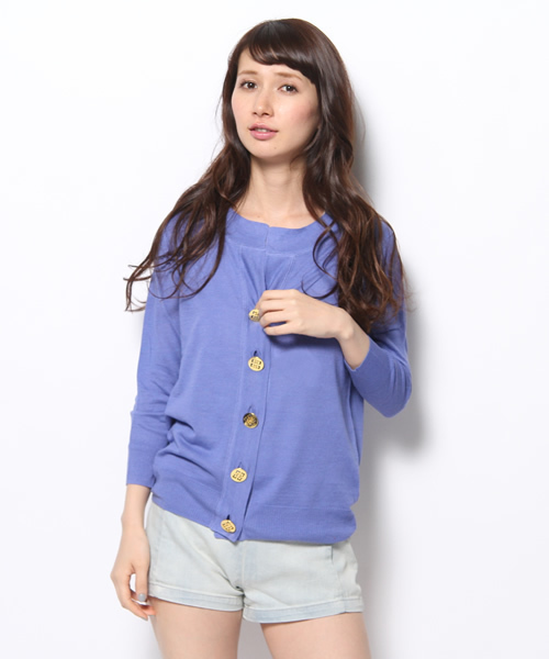 Language（ランゲージ）の「シルクリネンカラーカーディガン（カーディガン/ボレロ・レディース・ベージュ系/グリーン系/ブルー系/オレンジ系・38）」の4枚目の写真