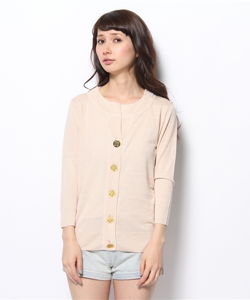 Language（ランゲージ）の「シルクリネンカラーカーディガン（カーディガン/ボレロ・レディース・ベージュ系/グリーン系/ブルー系/オレンジ系・38）」の9枚目の写真