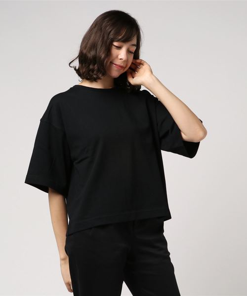 LOWRYS FARM(ローリーズファーム)の「スーピマビッグTシャツ 804204(Tシャツ/カットソー・レディース・ブラック/ブラウン/オフホワイト・FREE)」の13枚目の写真