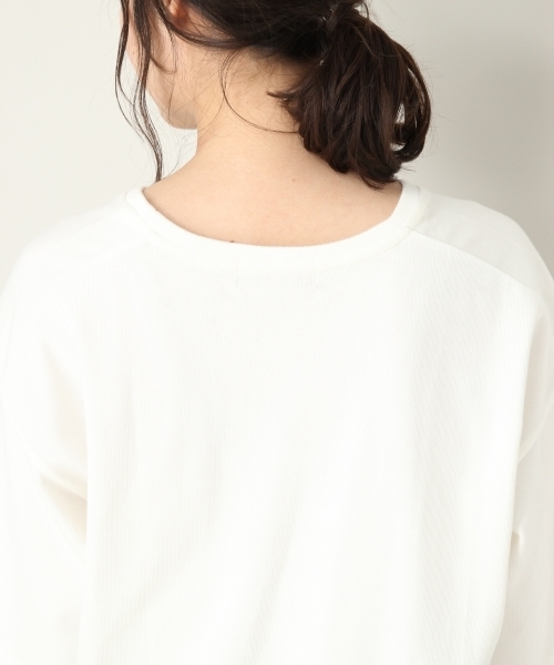 LOWRYS FARM(ローリーズファーム)の「スーピマビッグTシャツ 804204(Tシャツ/カットソー・レディース・ブラック/ブラウン/オフホワイト・FREE)」の7枚目の写真