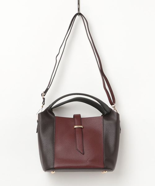 YECCA VECCA（イェッカヴェッカ）の「3wayミニバッグ（ハンドバッグ・レディース・ブラウン/シルバー/グリーン/キャメル・FREE）」の2枚目の写真