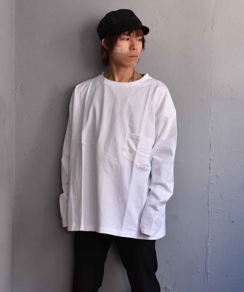 LABRAT（ラブラット）の「BIG L/S T（Tシャツ/カットソー・メンズ・ホワイト/ブラック/ネイビー・SMALL/MEDIUM）」の2枚目の写真