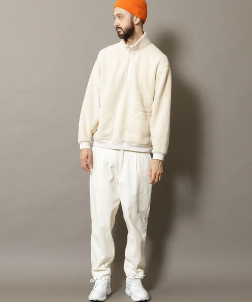 BEAUTY&YOUTH UNITED ARROWS（ビューティーアンドユースユナイテッドアローズ）の「BY ボア ハーフジップ レイズドネック スウェット（スウェット・メンズ・ダークグレー/オフホワイト・SMALL/MEDIUM/LARGE/X-LARGE）」の11枚目の写真