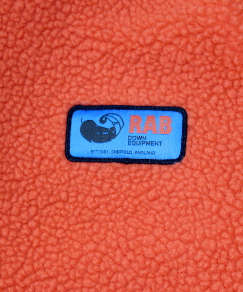 Rab(ラブ)の「【RAB】ラブ ORIGINAL PILE JACKET(ブルゾン・メンズ・ブラック/オレンジ/アーミー/グレー・SMALL/MEDIUM/LARGE/X-LARGE)」の10枚目の写真