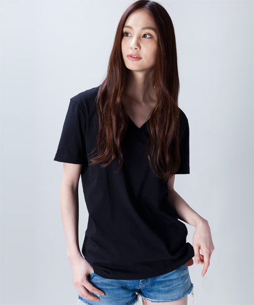 NANO universe（ナノユニバース）の「wjk/ Plain V-Neck Tee（Tシャツ/カットソー・メンズ・ホワイト/ブラック/グレー/カーキ/ネイビー/ライトピンク・SMALL/MEDIUM/LARGE）」の8枚目の写真