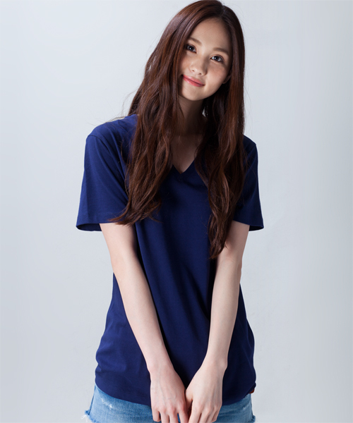 NANO universe（ナノユニバース）の「wjk/ Plain V-Neck Tee（Tシャツ/カットソー・メンズ・ホワイト/ブラック/グレー/カーキ/ネイビー/ライトピンク・SMALL/MEDIUM/LARGE）」の10枚目の写真