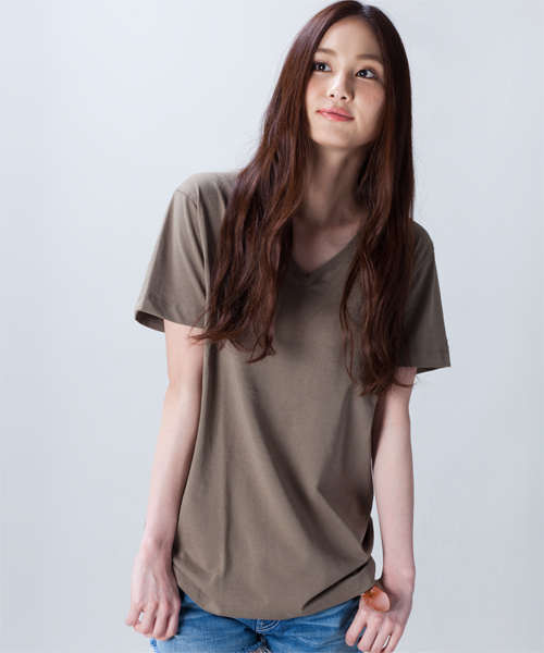 NANO universe（ナノユニバース）の「wjk/ Plain V-Neck Tee（Tシャツ/カットソー・メンズ・ホワイト/ブラック/グレー/カーキ/ネイビー/ライトピンク・SMALL/MEDIUM/LARGE）」の11枚目の写真