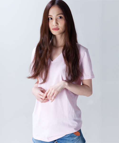 NANO universe（ナノユニバース）の「wjk/ Plain V-Neck Tee（Tシャツ/カットソー・メンズ・ホワイト/ブラック/グレー/カーキ/ネイビー/ライトピンク・SMALL/MEDIUM/LARGE）」の12枚目の写真