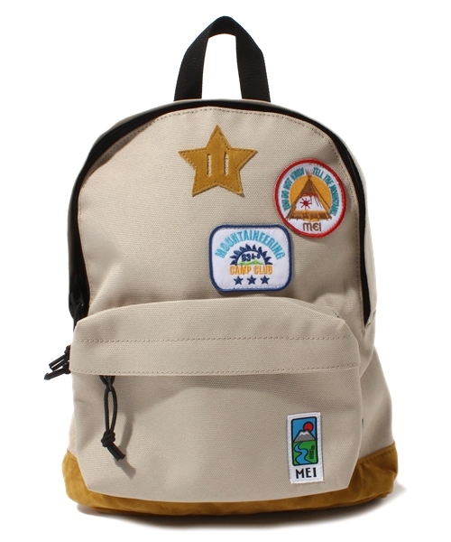 green label relaxing（グリーンレーベルリラクシング）の「EX MEIワッペンDaypack Mサイズ（バックパック/リュック・キッズ・ベージュ/レッド/ダークグリーン・MEDIUM）」の2枚目の写真