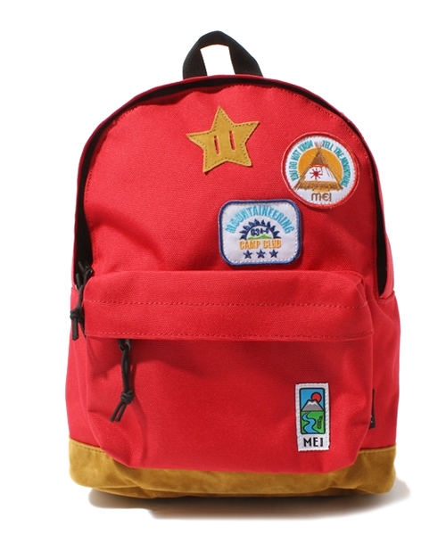 green label relaxing（グリーンレーベルリラクシング）の「EX MEIワッペンDaypack Mサイズ（バックパック/リュック・キッズ・ベージュ/レッド/ダークグリーン・MEDIUM）」の3枚目の写真