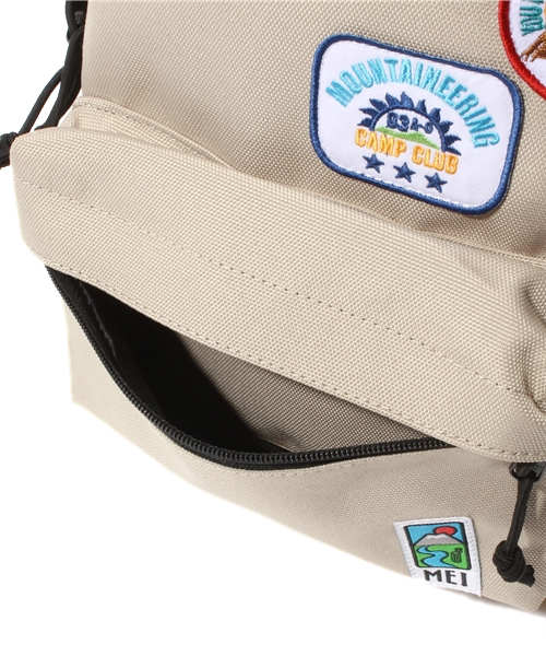 green label relaxing（グリーンレーベルリラクシング）の「EX MEIワッペンDaypack Mサイズ（バックパック/リュック・キッズ・ベージュ/レッド/ダークグリーン・MEDIUM）」の7枚目の写真