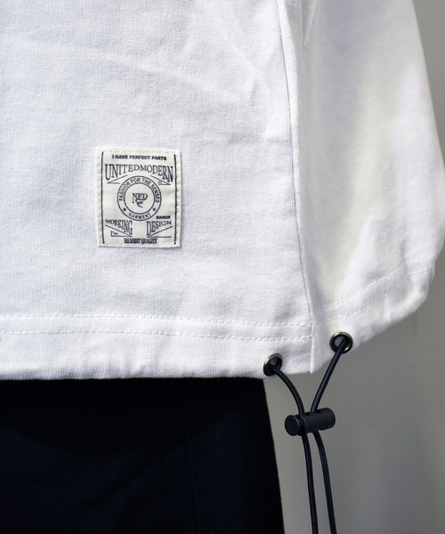 Ranch standard（ランチスタンダード）の「【Ranch Standard】 RA18-087　ロングスリーブTEE　ビッグシルエット（Tシャツ/カットソー・メンズ・ブラック/オフホワイト/オリーブ/杢グレー・2/3）」の10枚目の写真