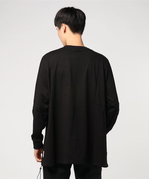 Ranch standard（ランチスタンダード）の「【Ranch Standard】 RA18-087　ロングスリーブTEE　ビッグシルエット（Tシャツ/カットソー・メンズ・ブラック/オフホワイト/オリーブ/杢グレー・2/3）」の6枚目の写真
