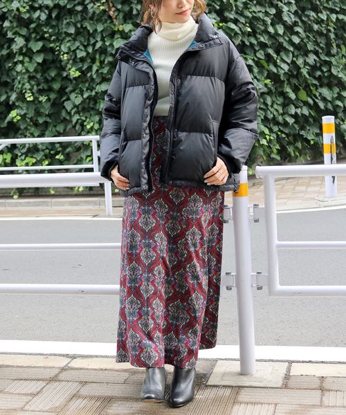 SLOBE citron.(スローブシトロン)の「SLOBE citron. スタンドダウンジャケット◆(ダウンジャケット/コート・レディース・ホワイト/ブラック/ブルー・FREE)」の8枚目の写真
