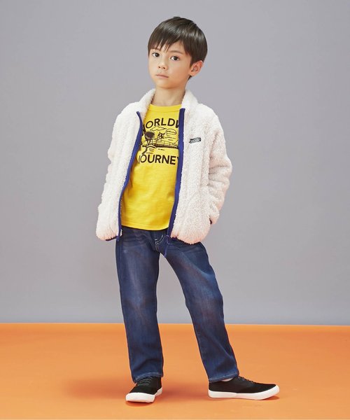 BREEZE（ブリーズ）の「ファーフリースジャケット（マウンテンパーカー・キッズ・ピンク/ライム/ブルー/キナリ・80/130/90/100/120/140/110）」の21枚目の写真