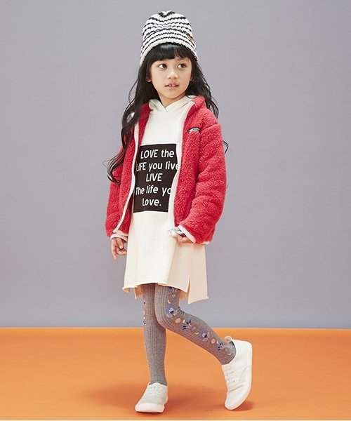 BREEZE（ブリーズ）の「ファーフリースジャケット（マウンテンパーカー・キッズ・ピンク/ライム/ブルー/キナリ・80/130/90/100/120/140/110）」の19枚目の写真