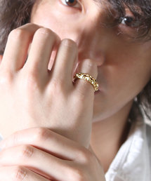 【YArKA/ヤーカ】[two pcs one series] star stads ring<nikoichi2>/[ニコイチシリーズ]星スタッズリング