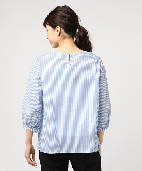 Petit Honfleur（プチオンフルール）の「◇カタログ掲載◇レース使いプルオーバー（Tシャツ/カットソー・レディース・ホワイト/ブルー/アイボリー・11号/13号/9号）」の5枚目の写真