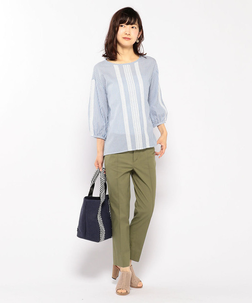 Petit Honfleur（プチオンフルール）の「◇カタログ掲載◇レース使いプルオーバー（Tシャツ/カットソー・レディース・ホワイト/ブルー/アイボリー・11号/13号/9号）」の19枚目の写真