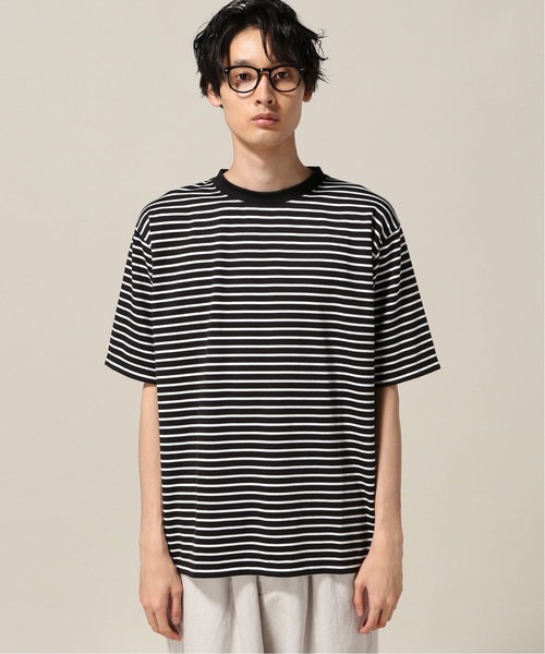 417 EDIFICE(フォーワンセブンエディフィス)の「アルティマポンチボーダー クルーネック TEE(Tシャツ/カットソー・メンズ・ホワイト/ブラック・LARGE/MEDIUM/SMALL/X-LARGE)」の4枚目の写真