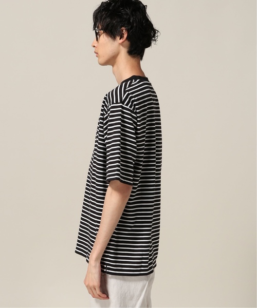 417 EDIFICE(フォーワンセブンエディフィス)の「アルティマポンチボーダー クルーネック TEE(Tシャツ/カットソー・メンズ・ホワイト/ブラック・LARGE/MEDIUM/SMALL/X-LARGE)」の5枚目の写真