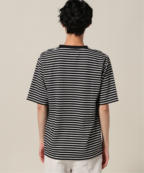 417 EDIFICE(フォーワンセブンエディフィス)の「アルティマポンチボーダー クルーネック TEE(Tシャツ/カットソー・メンズ・ホワイト/ブラック・LARGE/MEDIUM/SMALL/X-LARGE)」の6枚目の写真