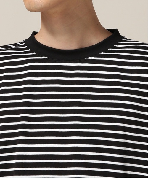 417 EDIFICE(フォーワンセブンエディフィス)の「アルティマポンチボーダー クルーネック TEE(Tシャツ/カットソー・メンズ・ホワイト/ブラック・LARGE/MEDIUM/SMALL/X-LARGE)」の7枚目の写真