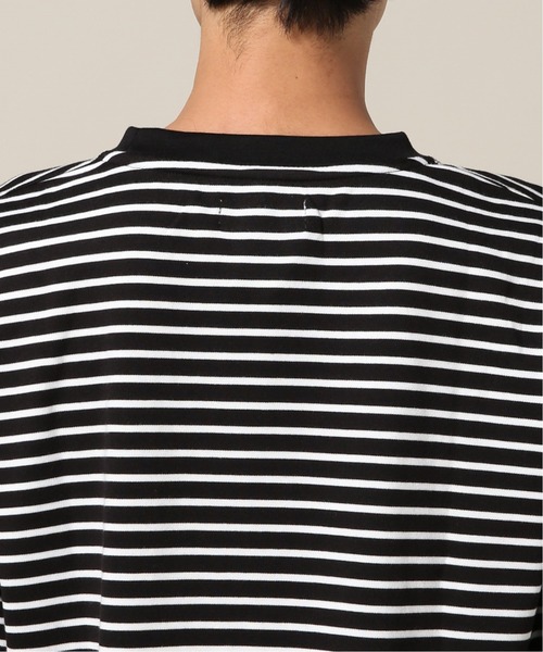 417 EDIFICE(フォーワンセブンエディフィス)の「アルティマポンチボーダー クルーネック TEE(Tシャツ/カットソー・メンズ・ホワイト/ブラック・LARGE/MEDIUM/SMALL/X-LARGE)」の8枚目の写真