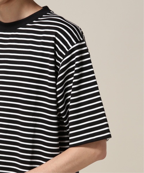 417 EDIFICE(フォーワンセブンエディフィス)の「アルティマポンチボーダー クルーネック TEE(Tシャツ/カットソー・メンズ・ホワイト/ブラック・LARGE/MEDIUM/SMALL/X-LARGE)」の10枚目の写真
