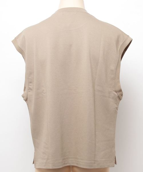 WEGO（ウィゴー）の「WEGO/カノコクルーネックベスト（ベスト・メンズ・ダークグリーン/ベージュ/ブラック/ダークオレンジ・MEDIUM/LARGE）」の6枚目の写真