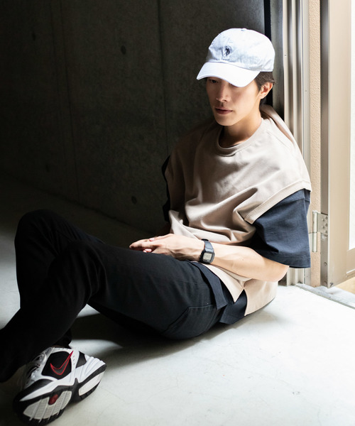 WEGO（ウィゴー）の「WEGO/カノコクルーネックベスト（ベスト・メンズ・ダークグリーン/ベージュ/ブラック/ダークオレンジ・MEDIUM/LARGE）」の11枚目の写真