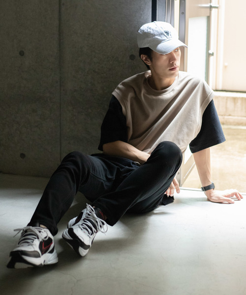 WEGO（ウィゴー）の「WEGO/カノコクルーネックベスト（ベスト・メンズ・ダークグリーン/ベージュ/ブラック/ダークオレンジ・MEDIUM/LARGE）」の12枚目の写真