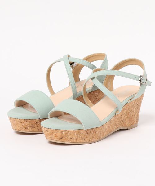 LE TALON（ルタロン）の「7cmクロスストラッププラットサンダル◆（サンダル・レディース・ブラック/ベージュ/シルバー/モスグリーン/ピンク・SMALL/MEDIUM/LARGE/X-LARGE/X-SMALL）」の4枚目の写真