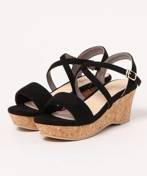 LE TALON | 7cmクロスストラッププラットサンダル◆(サンダル)