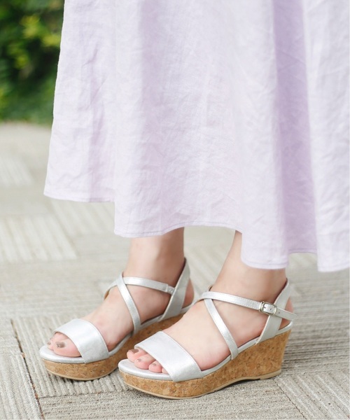 LE TALON（ルタロン）の「7cmクロスストラッププラットサンダル◆（サンダル・レディース・ブラック/ベージュ/シルバー/モスグリーン/ピンク・SMALL/MEDIUM/LARGE/X-LARGE/X-SMALL）」の9枚目の写真