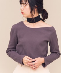 Aunt Marie's | AUNT MARIE'S ワンショルダーリブTOPS(Tシャツ/カットソー)